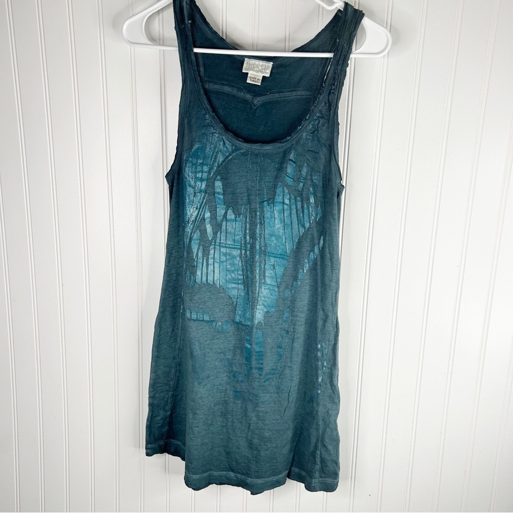 Diesel Teal Sleeveless Dress - Picture 1 of 5